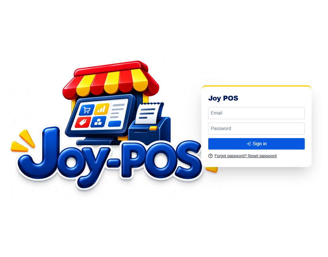 Joy POS hero section